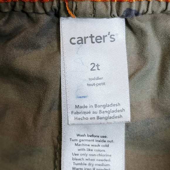 Carter's Camouflage Pull-on Shorts Boys 2T Camo - Picture 4 of 7